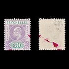 8152  Seychelles Sg52 30c Green   Purple 1903 Sc 44 Mi44 Mint Mnh C  11