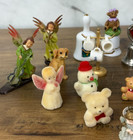 Lot Of 30 Small Figurines  Animals  Ornaments  Bells  Animals  Angels Assorted