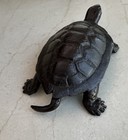 Vintage Bronze Turtle 4   l X  2 1 2 W Charming Decorative Piece For Your Home 