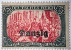 Travelstamps  1920 Germany Danzig Occ poland   Danzig Mi 15 Mint Mogh     Signed    