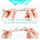 12 Pcs Retractable Diamond Crystal Bling Pens Gem Ball Point Pens For Students