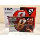 Tdk B-60 Cassette Tape Blank Recording Dubbing 60 Minutes Vintage Audio Record