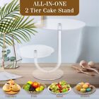 Cake Stand 2 Tier Stylish Clear Cake Tree Acrylic Cupcake Tower m577 