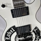 White Solid Mahogany Body  Electric Guitar 6string Maple Neck Rounded Fret Edge