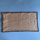 Two Vintage Ralph Lauren Wool Pillow Shams   King   Herringbone Velvet Trim