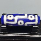 Rare Tibetan Buddhism Agate 9 Eyes Totem Dzi Bead Amulet Necklace Pendantb866