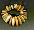Himalayan Old Ancient Indo Tibetan Unique Disk Shape Dzi Banded Agate Old Beads