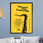 1965 Newport Jazz Festival Jazz Poster - Rhode Island