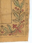 Antique Vtg Bluenose Hooked Rug Hooking Pattern Painted Floral Area Rug 24x40