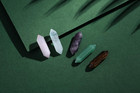 10pcs Healing Crystals Stones Sets Natural Amethyst Rose Quartz Clear Quartz Tig