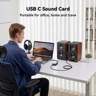 Usb C Sound Card  Usb C To Headphone And Microphone Jack Audio Adapter Extern   