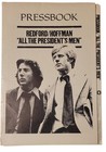 Orig 1976 All The President s Men Movie Pressbook 23pg Ad Slick Redford Hoffman