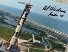 Al Worden Hand Signed Apollo 15 Saturn V Nasa 8x10 Photo