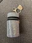 Cosmetic Case  Lipstick Case  Pill Case With Rhinestones  Nwt  Zip Around 