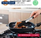 Premium Stainless Steel Locking Kitchen Tongs With Silicon Tips  Set Of 2-9  And