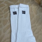 Men s Vtg Wilson Socks Black Crew 80s Nos Size 10-14 Usa Made 12    Cotton Blend