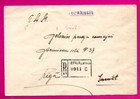 Latvia Lettland Registered Envelope  Cancel Leepaja To Riga 1940s 310