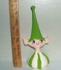 Green Pixieware Pixie Figurine 3d Face Howard Holt Style Vintage Kitsch Inspired