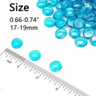 1-5lb Blue Fire Glass Beads - Suitable For Fireplaces   Landscaping   Fish Tanks