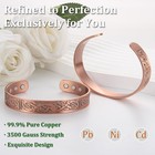 Copper Bracelet For Men And Women  99 99  Pure Copper Cuff Bangle