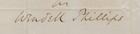 Wendell Phillips - Autograph Letter Signed 01 23 1882