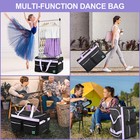 Dance Bag With Garment Rack  23 27 Inch Dance Competition Bag Travel Rolling Bag