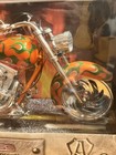 Iron Legends Arlen Ness 1 6 Scale Custom Motorcycles Orange green  Nos