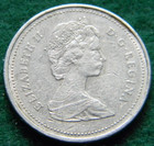 1987 Canada Five Cents From Collection Canadian 5 Cent Coin
