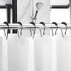 Shower Curtain Ringsshower Curtain Hooksrust Proof Secure Lock Ring Clips For   