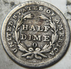 1838-o H10c Seated Liberty Half Dime  Attractive Circulated Example 