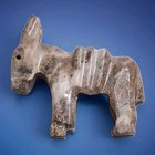Vintage Onyx Marble Donkey Burro Mule Mexico Hand Carved Stone 3  Tall