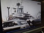 British Navy Ship Docked Seattle Grand Coulee Dam 8mm Home Movie Film Reel B114