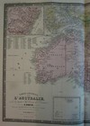Australia 1876 Brue New Zealand New Guinea Levasseur Delagrave Large Fine Map