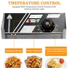 Commercial Electric Deep Fryer 6l 6l Dual Tank Commercial W  Fry Basket 5000w