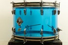 1970s Ludwig 14x22 Blue Vistalite Bass Drum