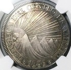 1836-ng Ngc Au 53 Central American Republic Guatemala 8 Reales Coin  26010401d 