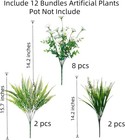 Spring Artificial Daisy Flowers Fake Plants For Outdoor Outside  12 Bundles F   