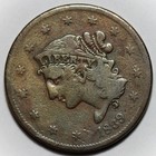1839 Coronet Head Large Cent - Booby Head  Us 1c Copper Coin