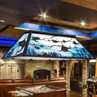 Wellmet Pool Table Light Fixture  Tiffany Billiards For Black And Blue