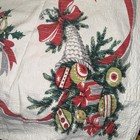 Vintage Christmas Tablecloth 52 X 52