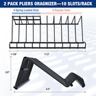 Workpro Pliers Set 20piece Full Assortment Of Pliers W 2pk Pliers Organizer Rack