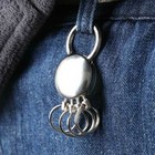 5 Detachable Ring Key Holder Removable Metal Keyring Keychain Keyfob Gift 2pcs