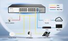 16 Port Poe switch W 2 Gigabit Uplink Ethernet Ports Unmanaged 300w 803 af at