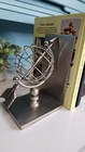 Vintage Silver Globe Bookends Set Of 2     Metal Style     Modern Classic Decor
