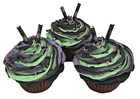 Dezicakes Fake Cupcakes  Artificial Food Set Of 3 Halloween  Cupcakes
