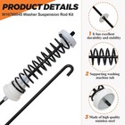 For Amana Washer Ntw4705ew0 Ntw4516fw3 Washer Suspension Rods Kit -4 Pack