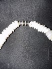 Vintage Puka Shell Necklace With A Orange Coral Pendant 8mm Shells 17in 105