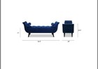 Jennifer Taylor Home Alma Tufted Flared Arm Bench Bedroom Living Room Entryway