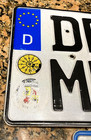 Lot German License Plates Motorcycle   Moped Germany Dbr Me8 167tec Euro Foreign