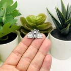 1  4  20 Or 50 Pieces  Silver Lunar Moth Charms - Us Seller